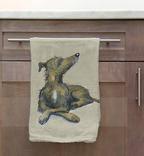 Lurcher Tea Towel